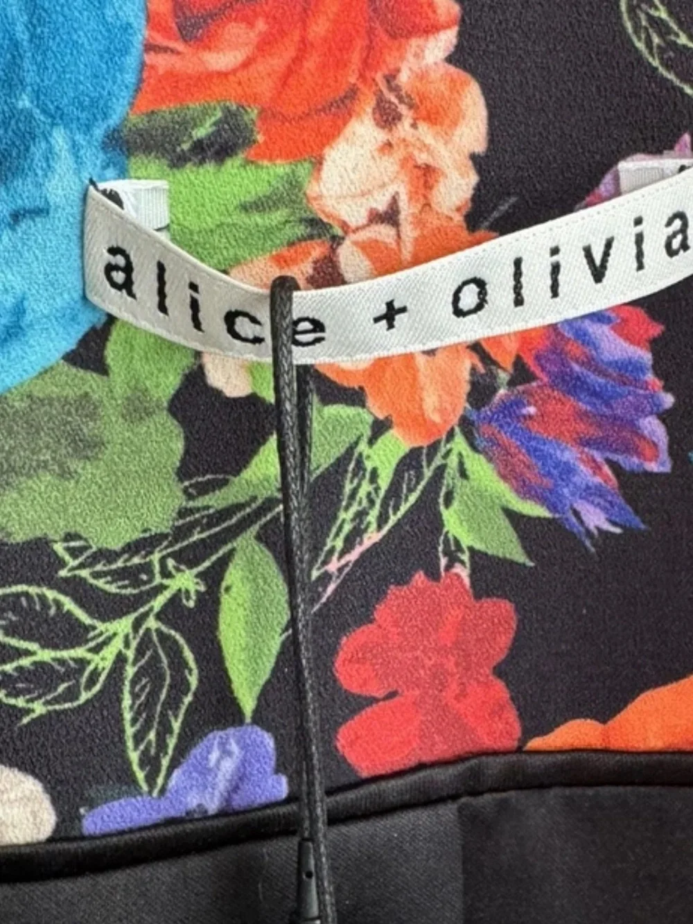 Alice + Olivia Macey floral blazer multicolored Sz 4 - Picture 4 of 10